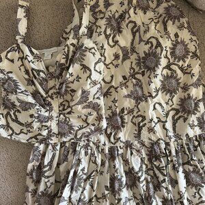 House of Harlow 1960 Floral Top and Skirt Set 100% Cotton